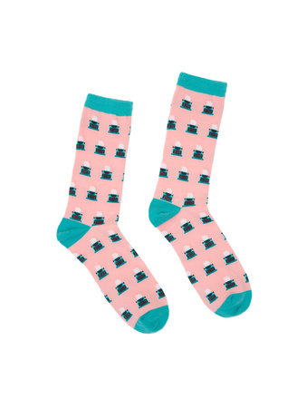 Write Life Typewriter Socks