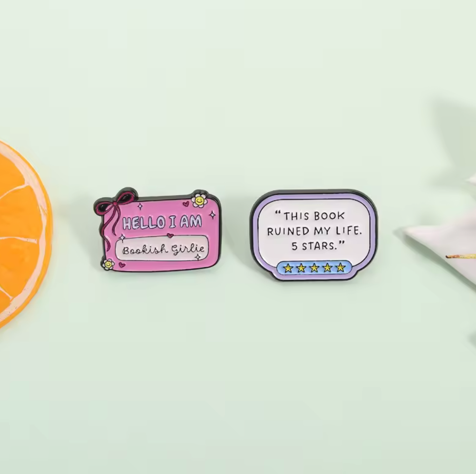 "Hello, I am Bookish Girlie" Pin