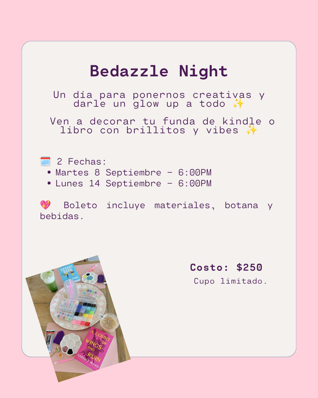 Bedazzle Night - Lunes 14 Septiembre