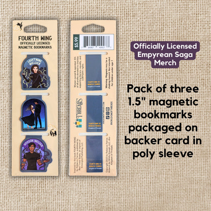 Violet and Xaden Fourth Wing Magnetic Bookmarks