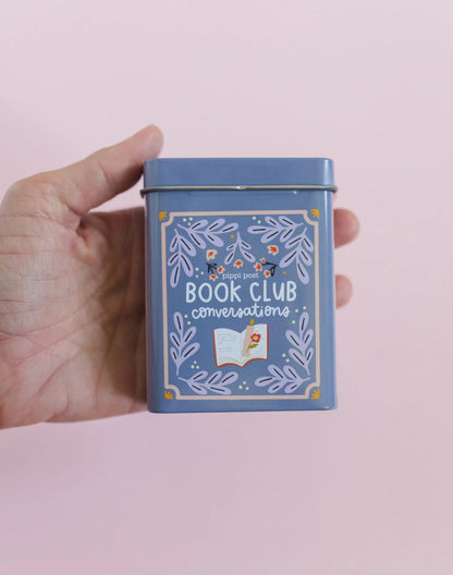 Book Club Reading Conversation Game - Deck of Cards + Storage Tin