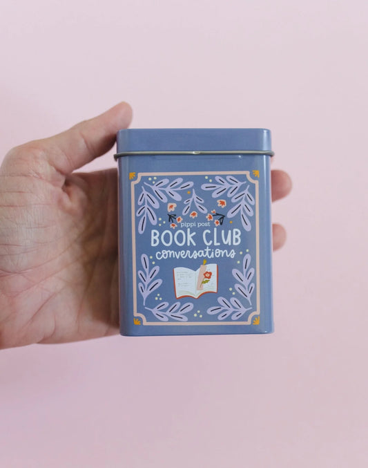 Book Club Reading Conversation Game - Deck of Cards + Storage Tin