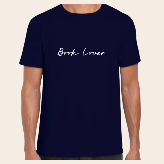 Book Lover Tshirt (Azul Marino)