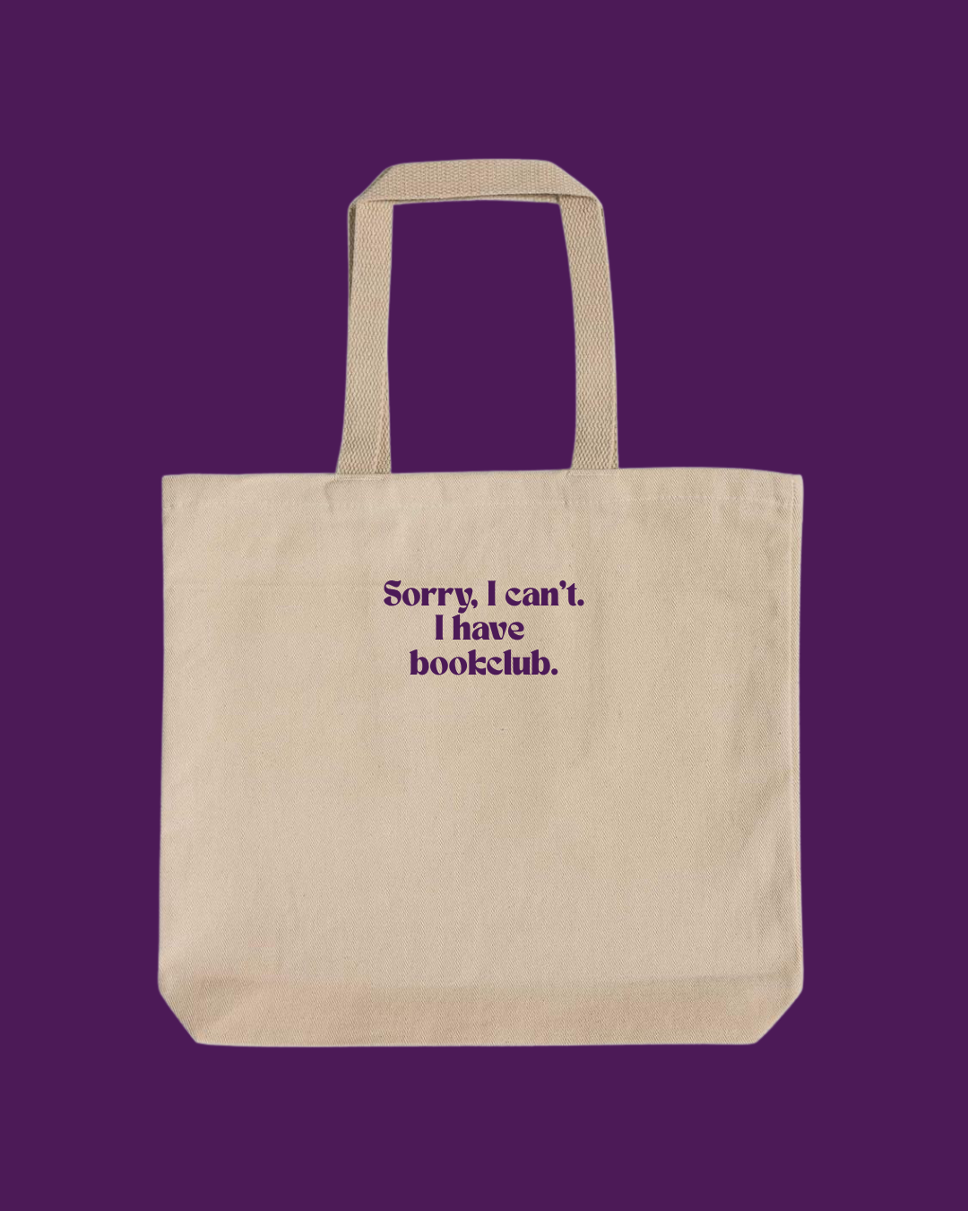 Bookclub Passport Twill Tote