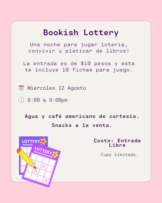 Bookish Lottery - Miércoles 12 Agosto