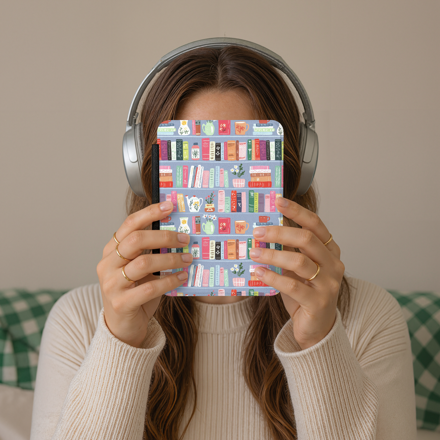 Bookshelf Magnetic Kindle Case