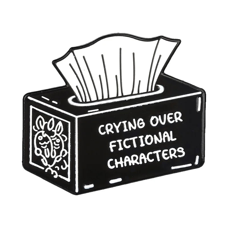 Crying Over Fictional Characters Pin
