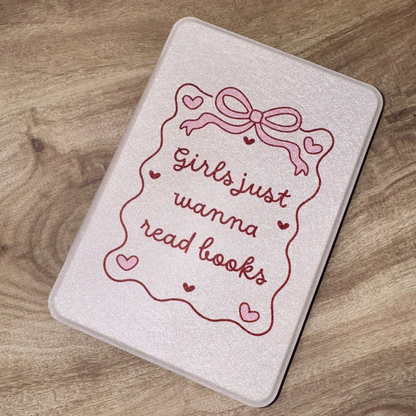 Girls Just Wanna Read Books Magnetic Kindle Case