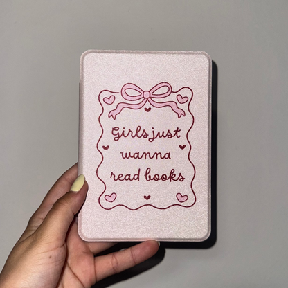 Girls Just Wanna Read Books Magnetic Kindle Case