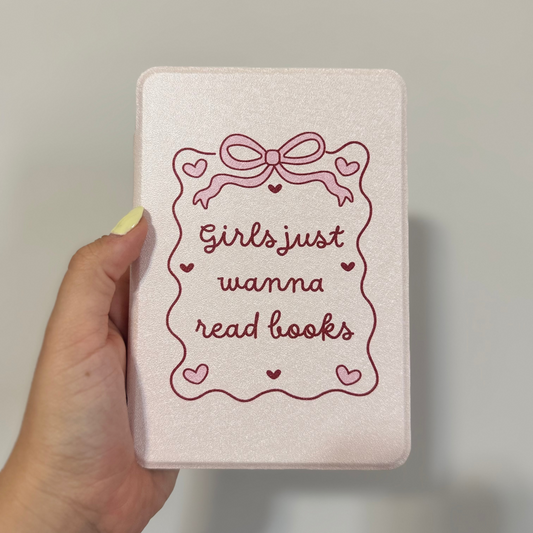 Girls Just Wanna Read Books Magnetic Kindle Case