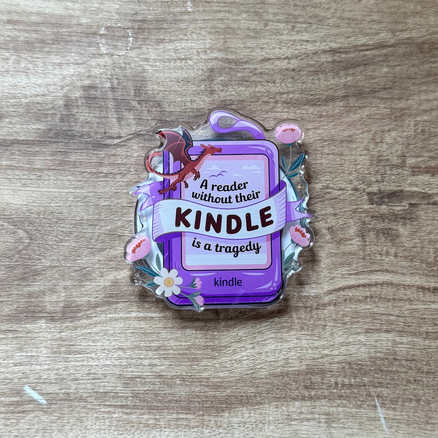 "A Reader Without A Kindle Is a Tragedy" Basic & Magsafe Kindle Grip