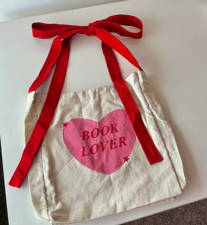 Book Lover Bow Tie Bag by Bookcharmsstore