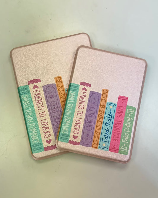 Romance Tropes Book Stack Kindle Case