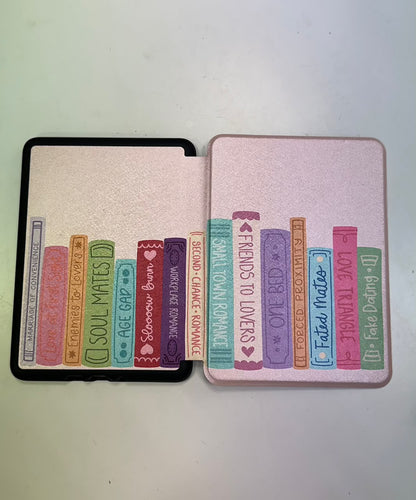 Romance Tropes Book Stack Kindle Case